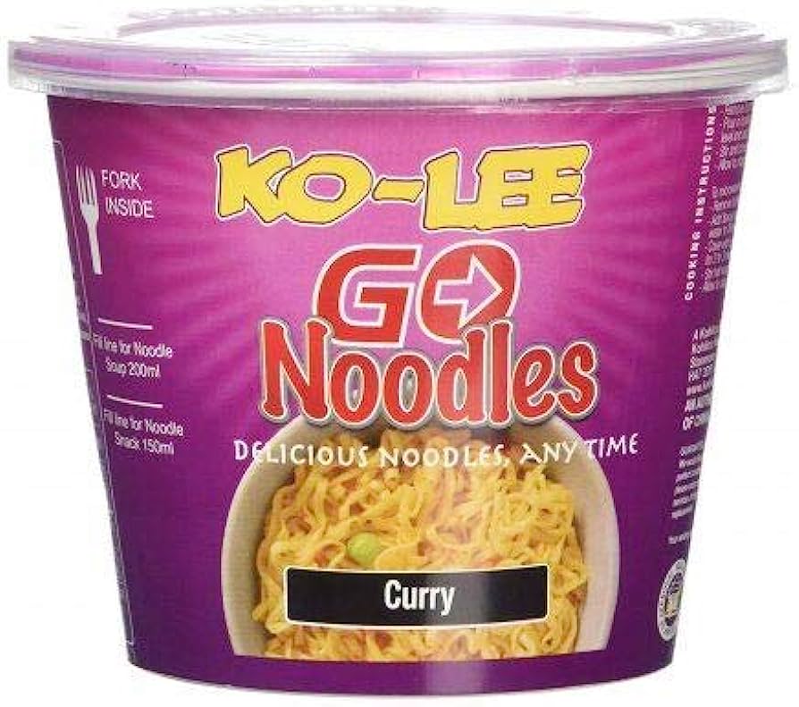 Picture of Ko-lee Go Cup Noodles Curry Flavour Instant Noodles 65g - Pack of 6