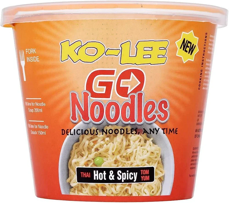 Picture of Ko-lee Go Cup Noodles Hot & Spicy Flavour Instant Noodles 65g - Pack of 6