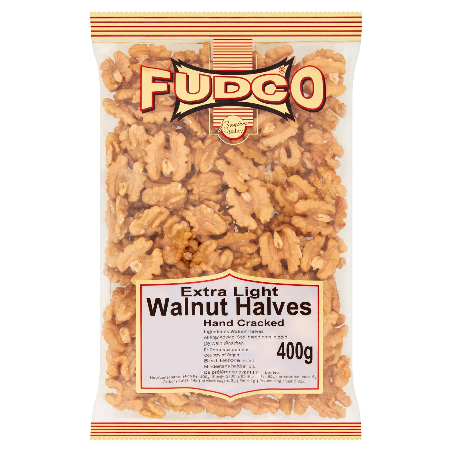 Picture of Fudco Extra Light Walnut Halves 400g