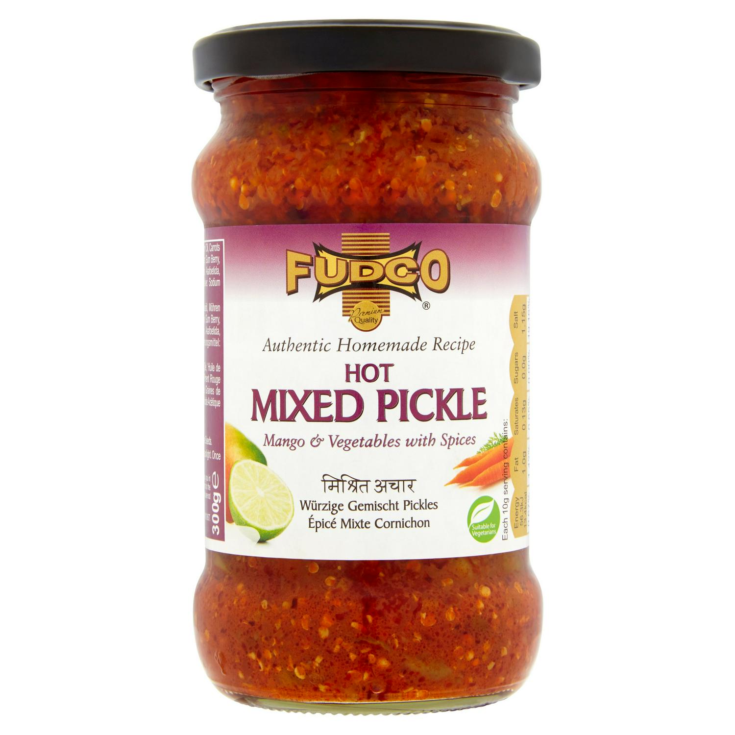 Picture of Fudco Hot Mixed Pickle Mango & Vegetables with Spices 300g