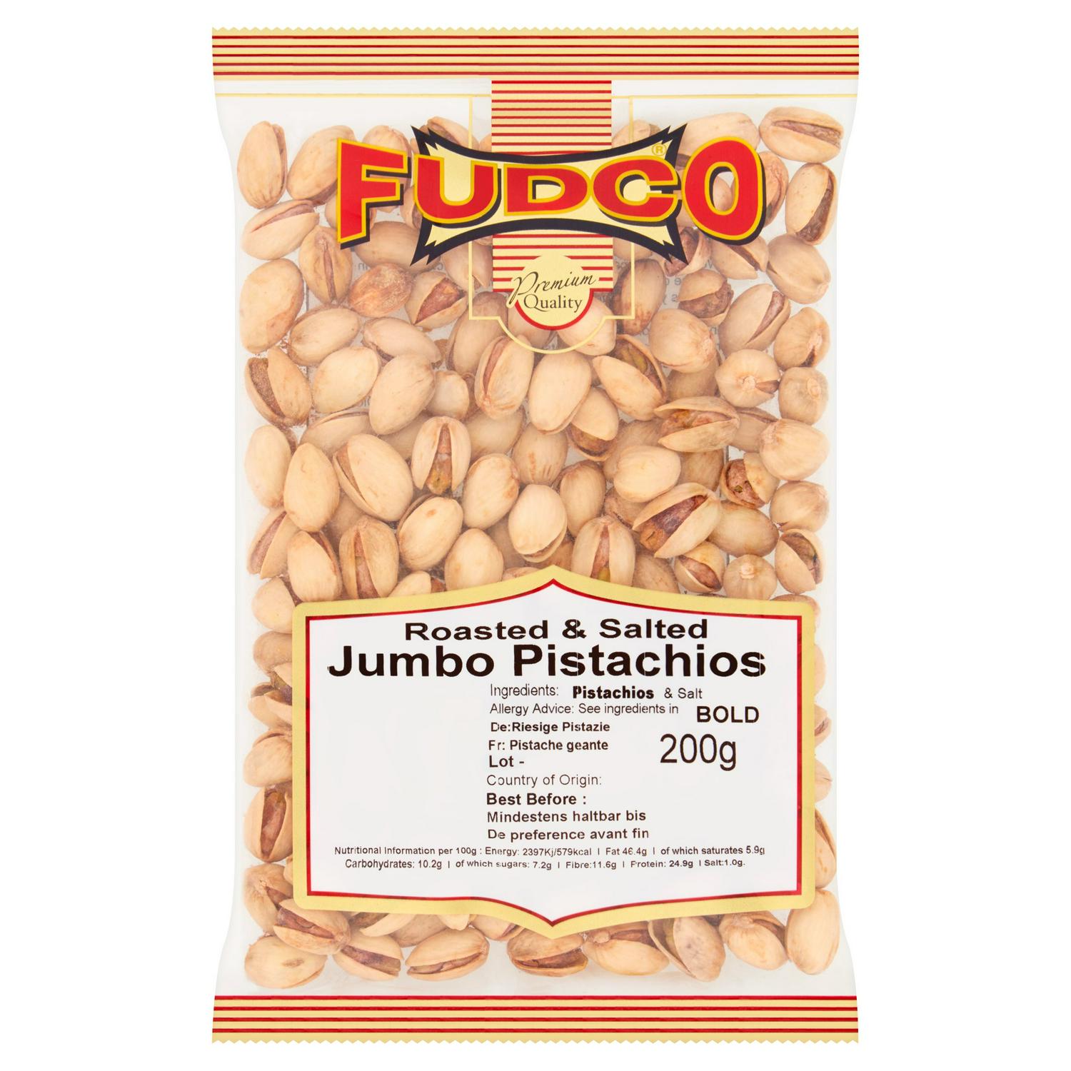 Picture of Fudco Roasted & Salted Jumbo Pistachios 200g