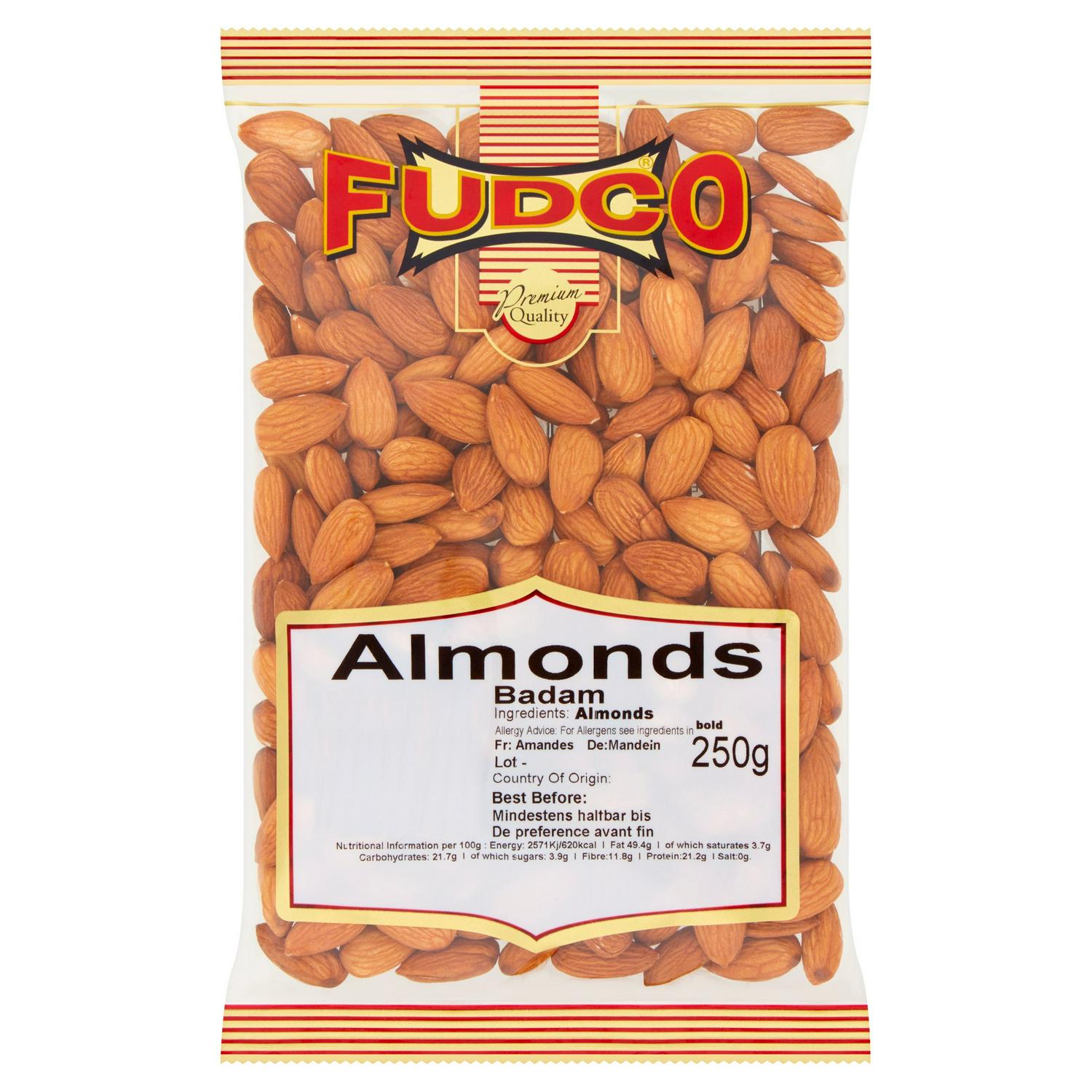 Picture of Fudco Whole Almonds 250g