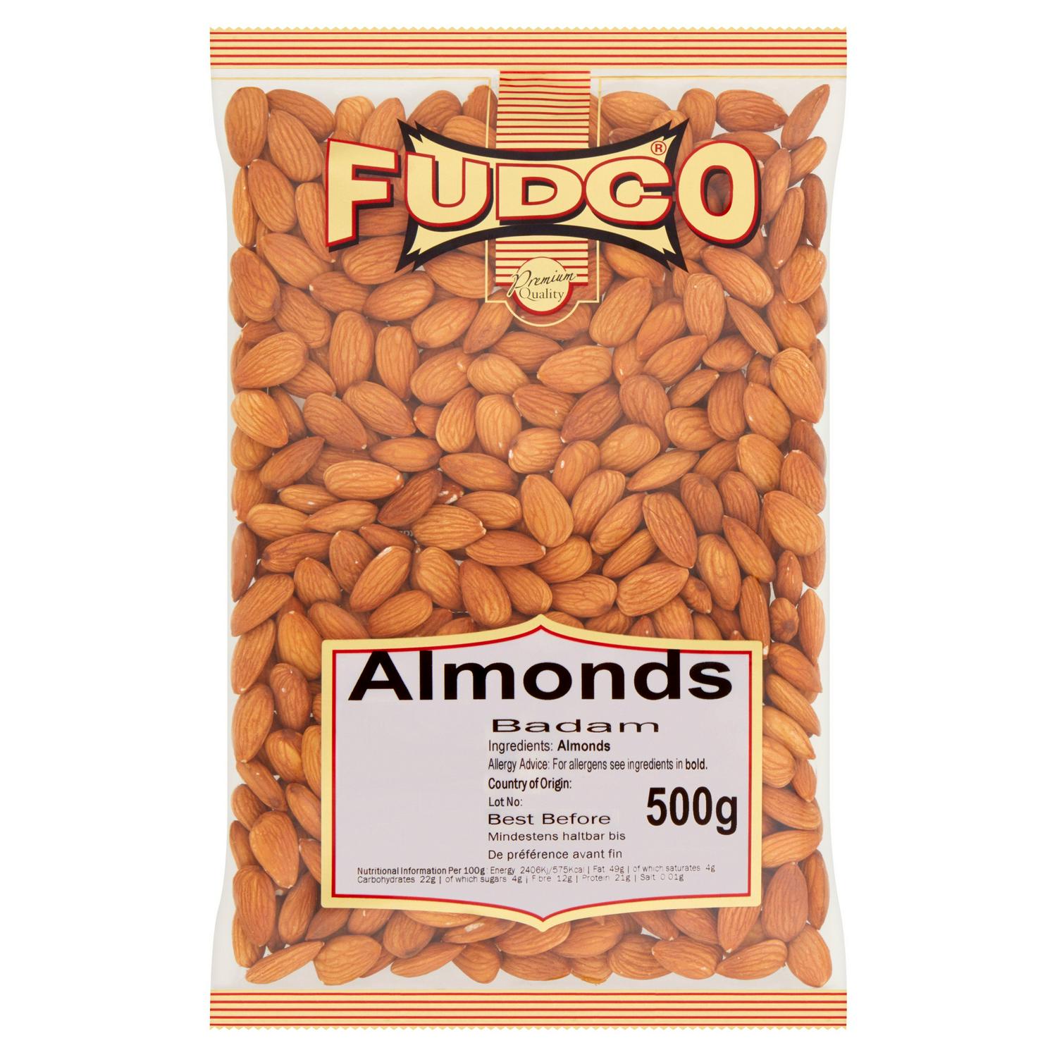 Picture of Fudco Whole Almonds 500g