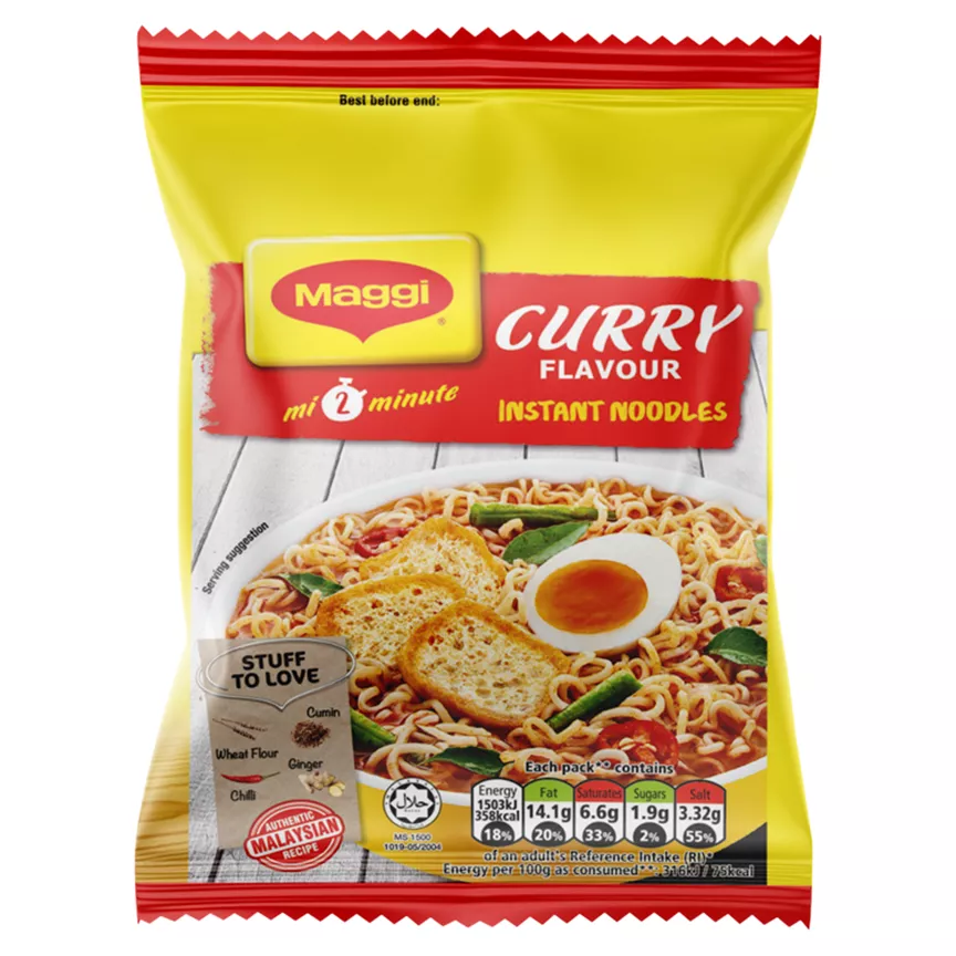 Picture of Maggi 2 Minute Curry Flavour Noodles 79g