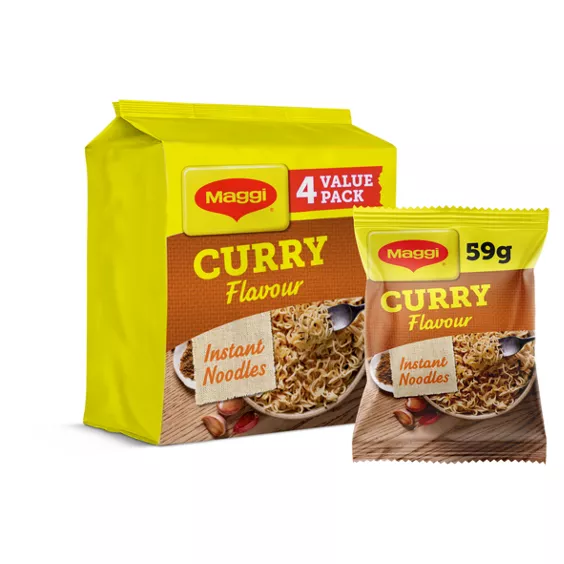 Picture of Maggi 3 Minute Instant Noodles Curry Flavour 4 x 59g