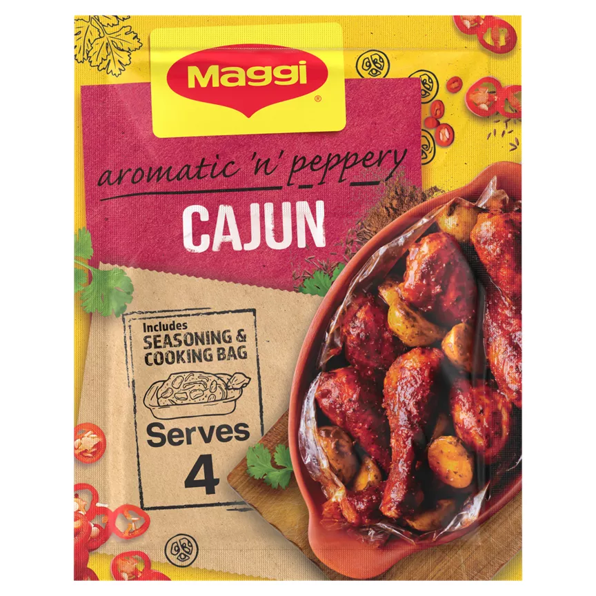 Picture of Maggi Aromatic & Peppery Cajun Chicken Herbs & Spices Recipe Mix 38g