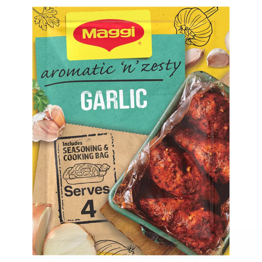 Picture of Maggi Aromatic & Zesty Garlic Chicken Herbs & Spices Recipe Mix 38g