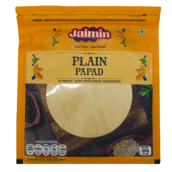 Picture of Jaimin Plain Papad 200g