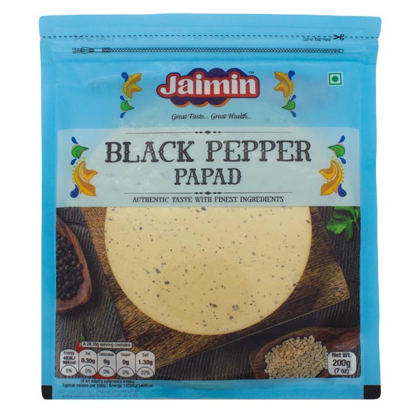 Picture of Jaimin Black Pepper Papad 200g