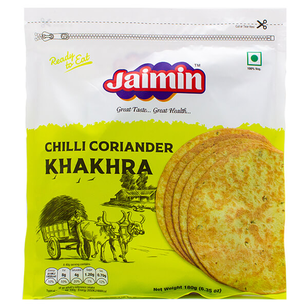 Picture of Jaimin Chilli Coriander Khakhra 200g