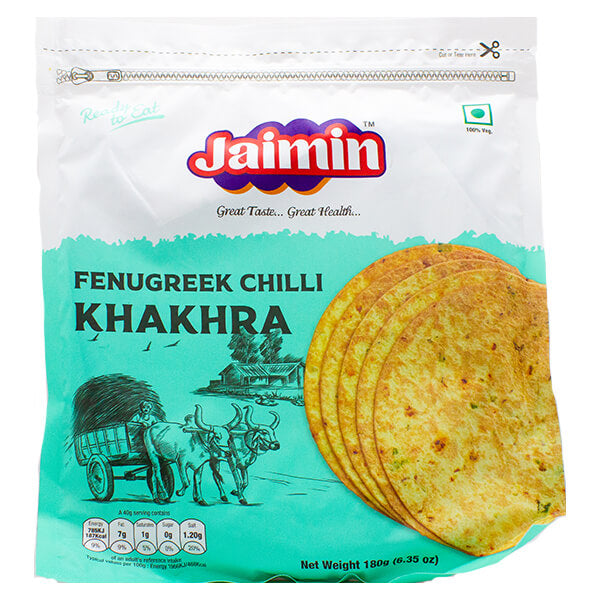 Picture of Jaimin Fenugreek Chilli Khakhra 180g