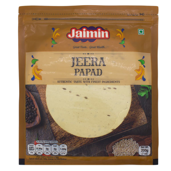 Picture of Jaimin Jeera Papad 200g