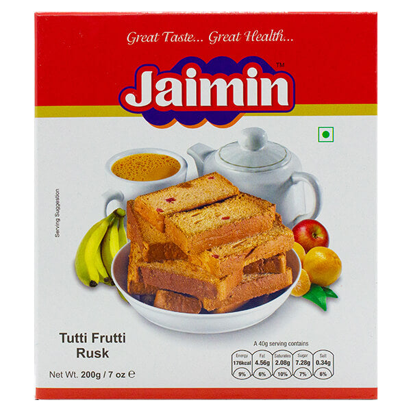 Picture of Jaimin Tutti Frutti Rusk 200g