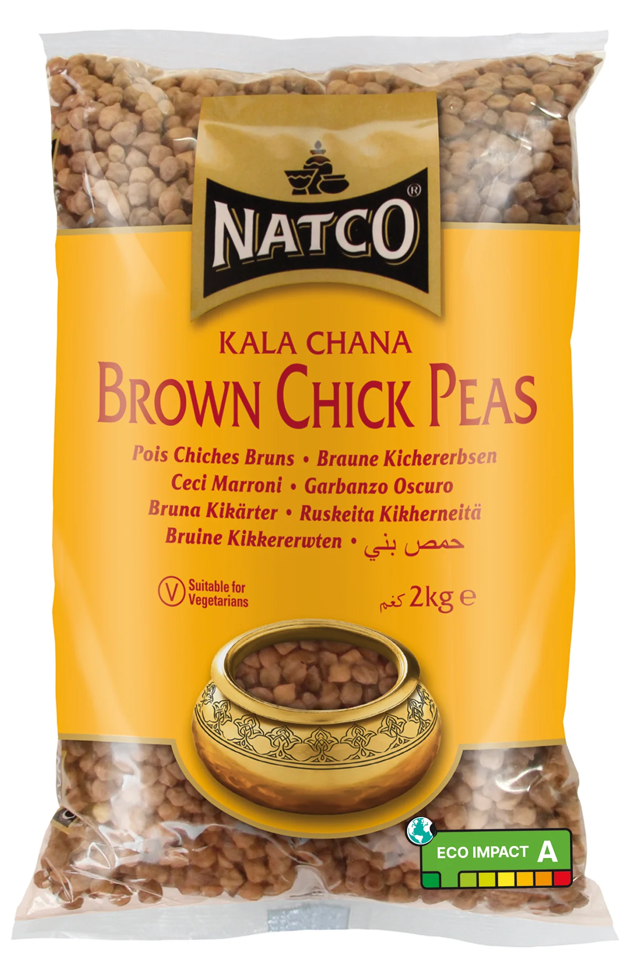 Picture of Natco Brown Chick Peas Kala Chana 2kg