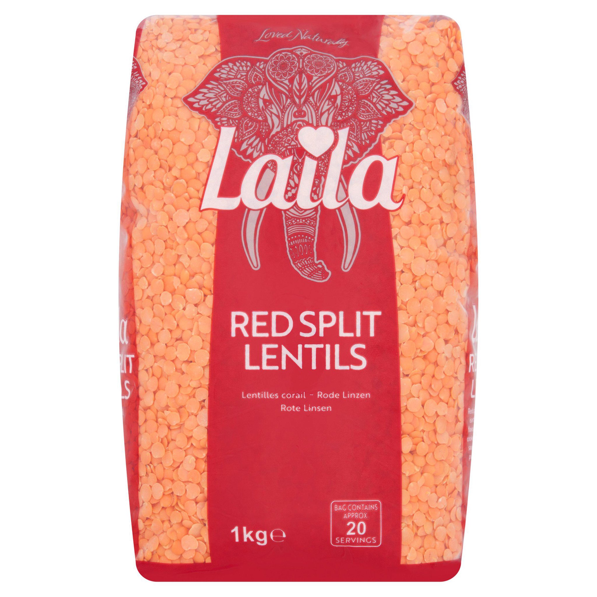 Picture of Laila Red Split Lentils 1kg