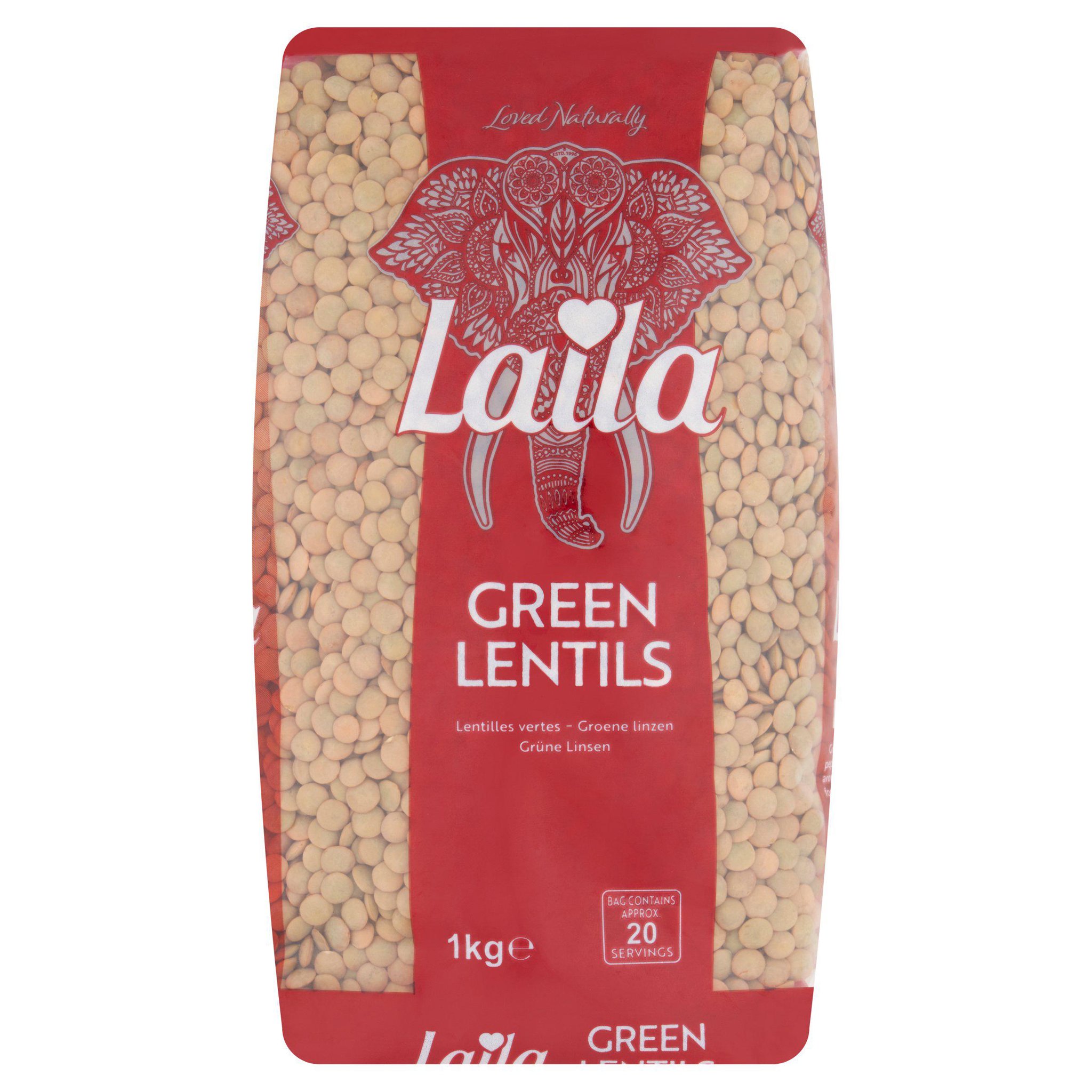 Picture of Laila Green Lentils 1kg