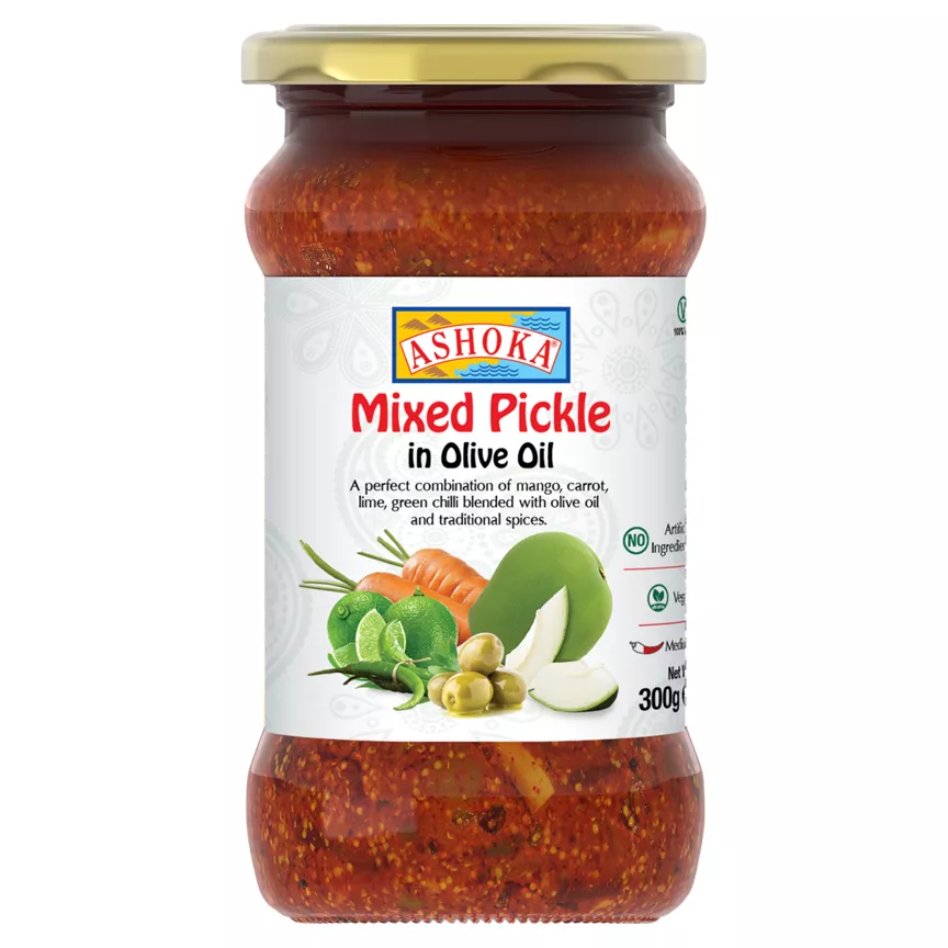 Picture of Ashoka Mixed Pickle in Olive Oil 300g