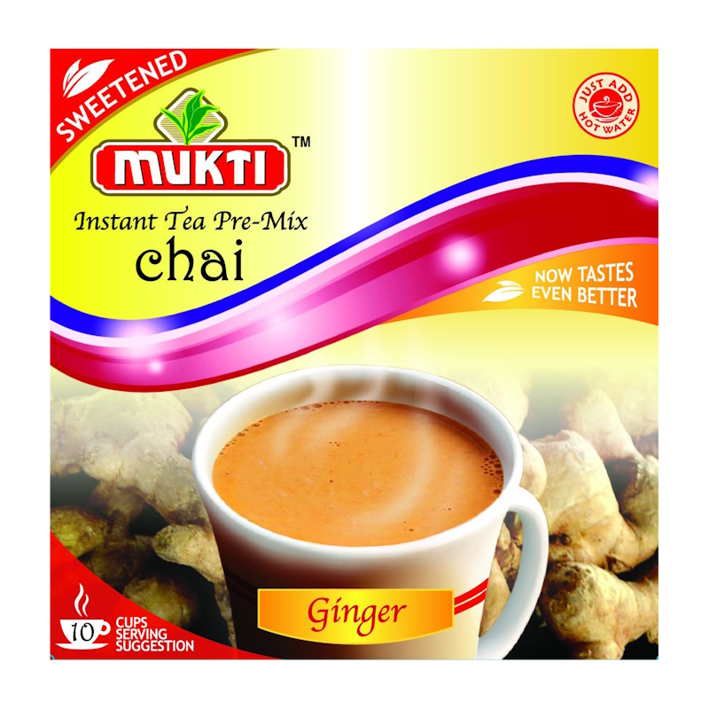 Picture of Mukti Chai Ginger Tea Sweetened 10 Sachets