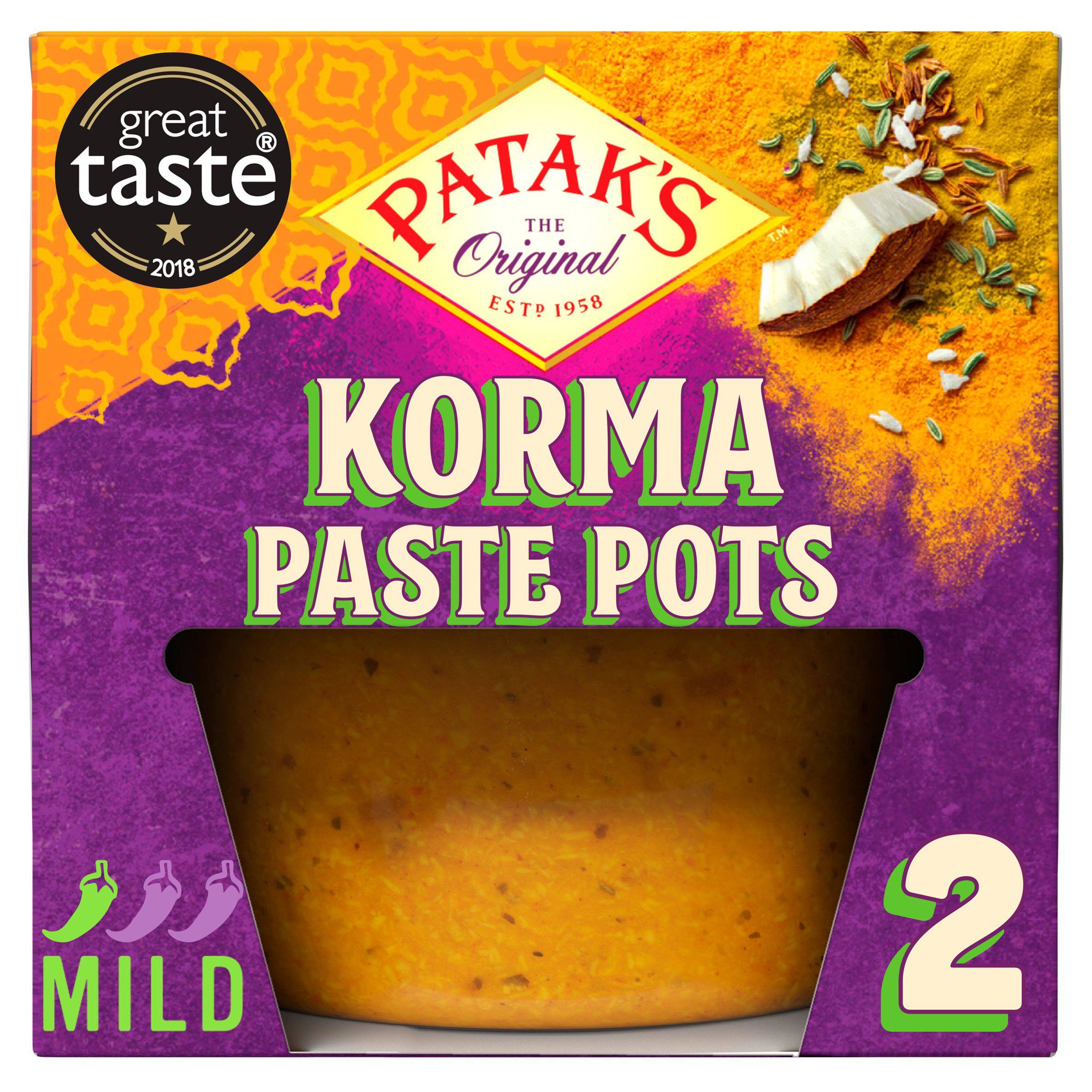 Picture of Patak's Korma Paste Pots 2 x 70g