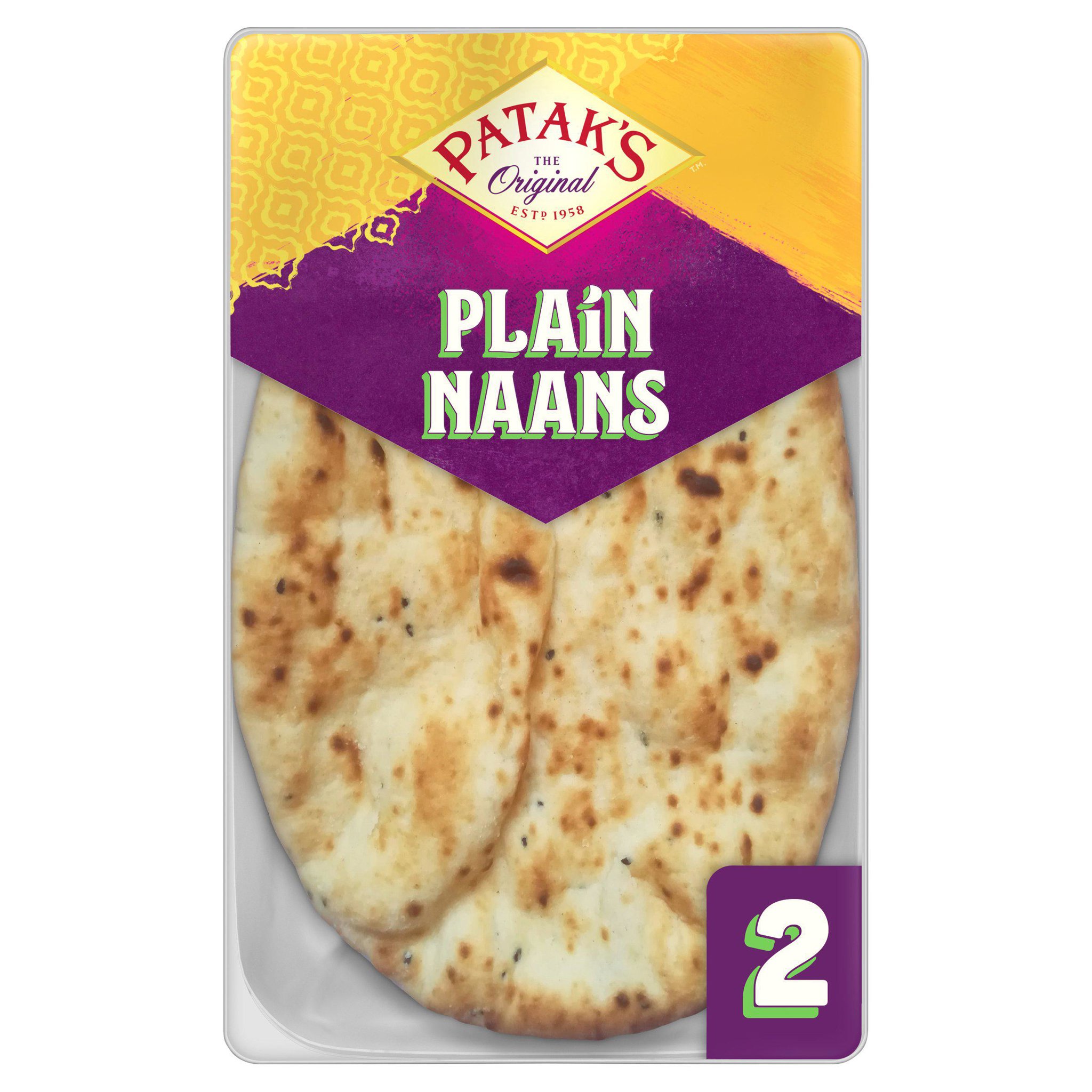 Picture of Patak's Plain Naan Breads x2