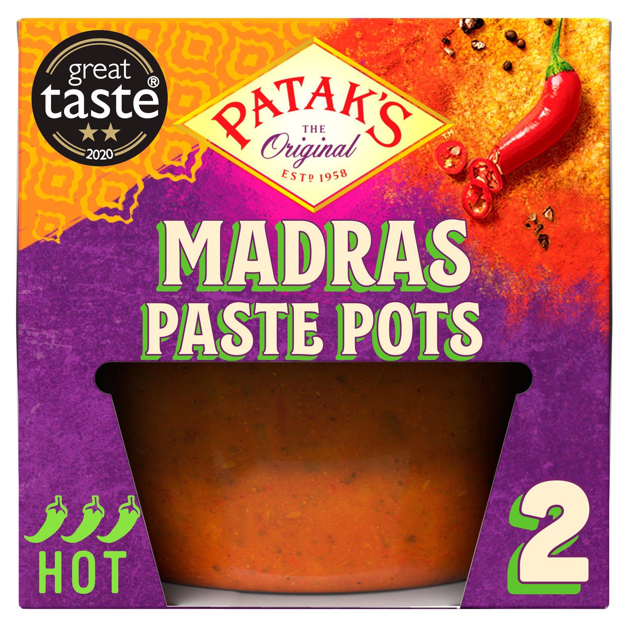 Picture of Patak's Madras Paste Pots 2 x 70g