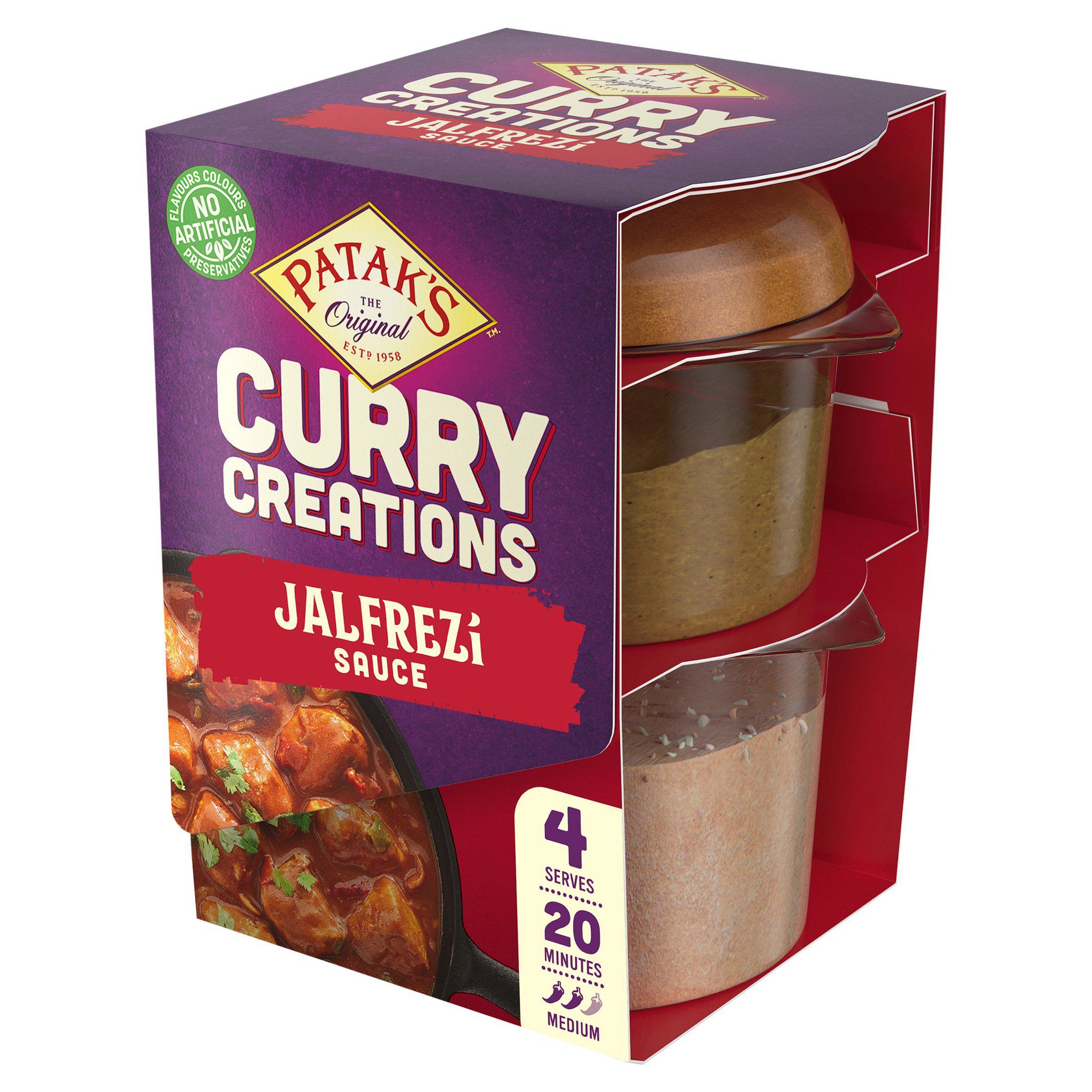 Picture of Patak's Jalfrezi Curry Creations Sauce Kit 160g